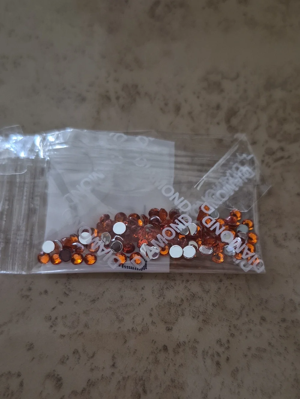 Orange Flatback Rhinestone Embellishments for Crafts